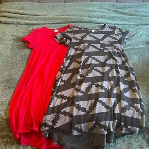 Lot of 2 LuLaRoe Carly Dresses